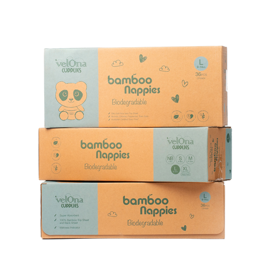 Super Premium Bamboo Diapers - L