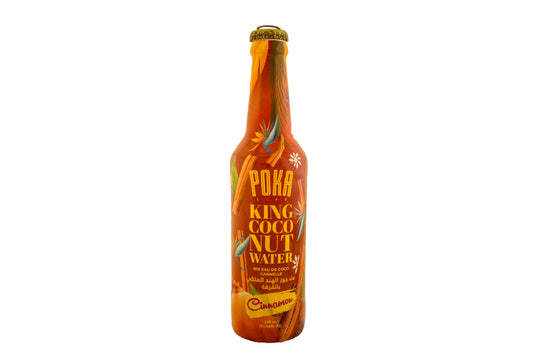 Poka King Coconut water + Cinnamon 340ml Glass Bottle