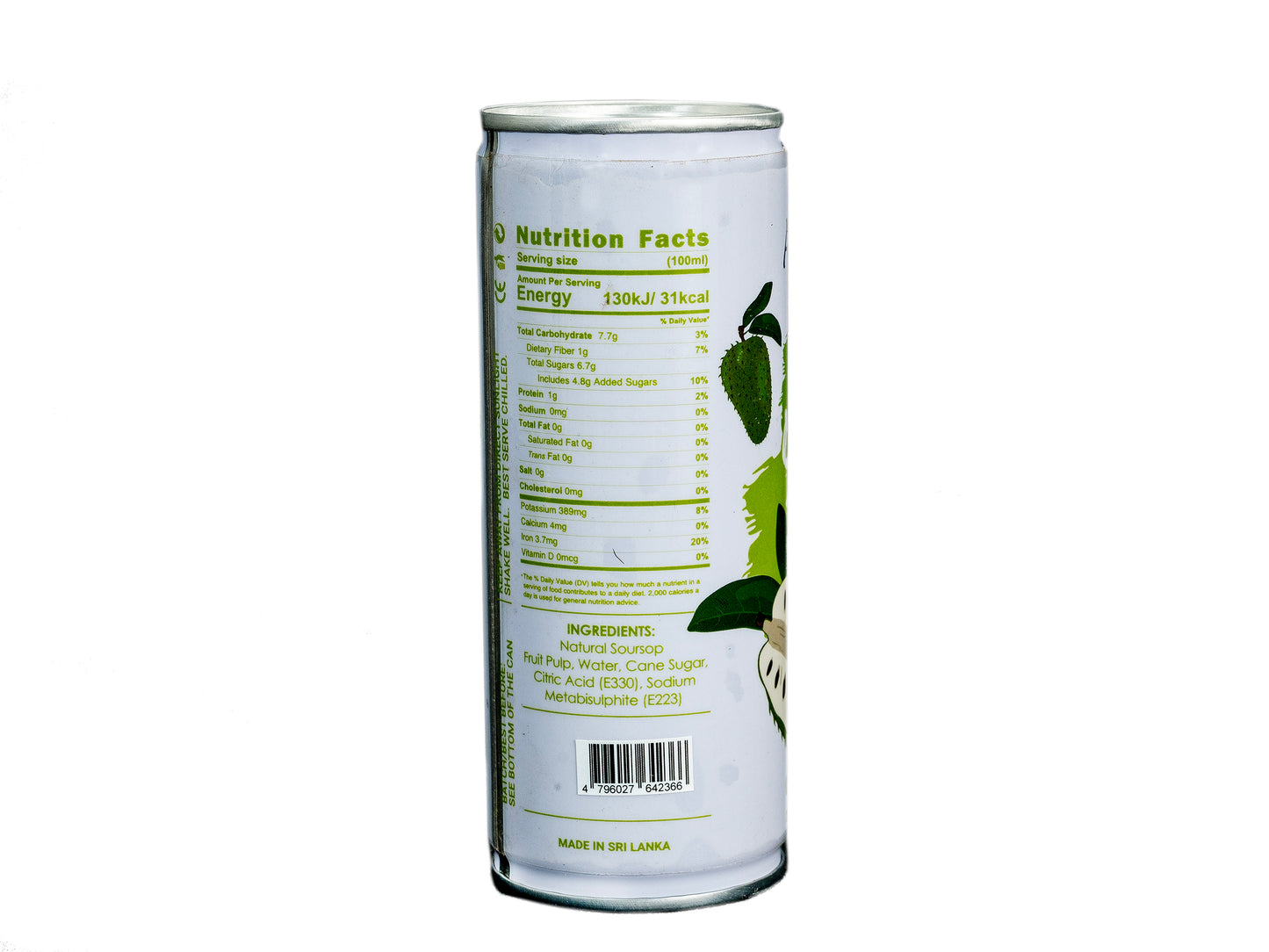 Soursop Juice - Can 250 ml (Nitro dosed)