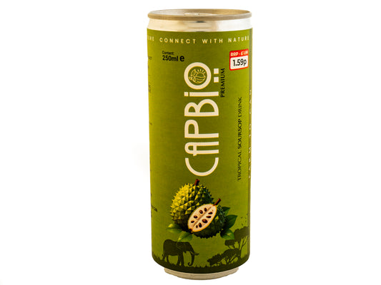 Cap Bio Soursop 250ml Alu Can- organic