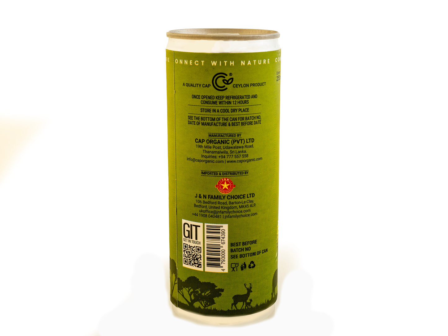 Cap Bio Soursop 250ml Alu Can- organic