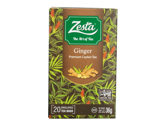 GINGER FLAVOURED BLACK TEA – 20 TEA BAGS