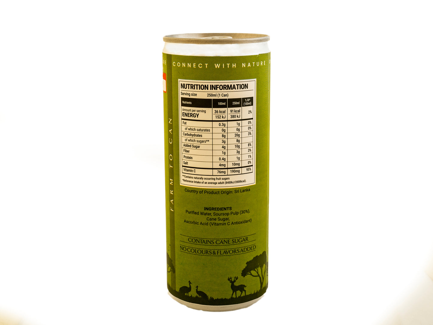 Cap Bio Soursop 250ml Alu Can- organic